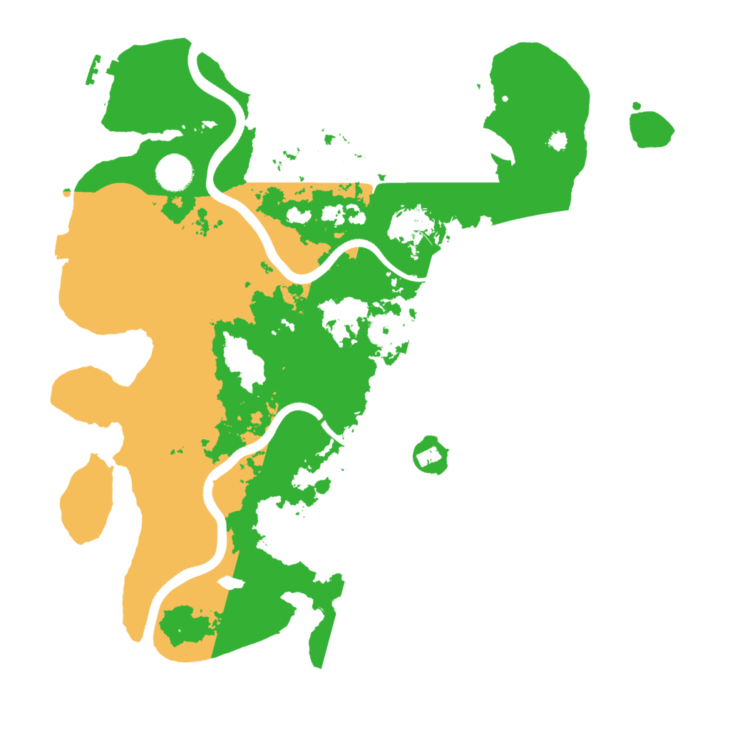 Biome Rust Map: Procedural Map, Size: 3500, Seed: 583921