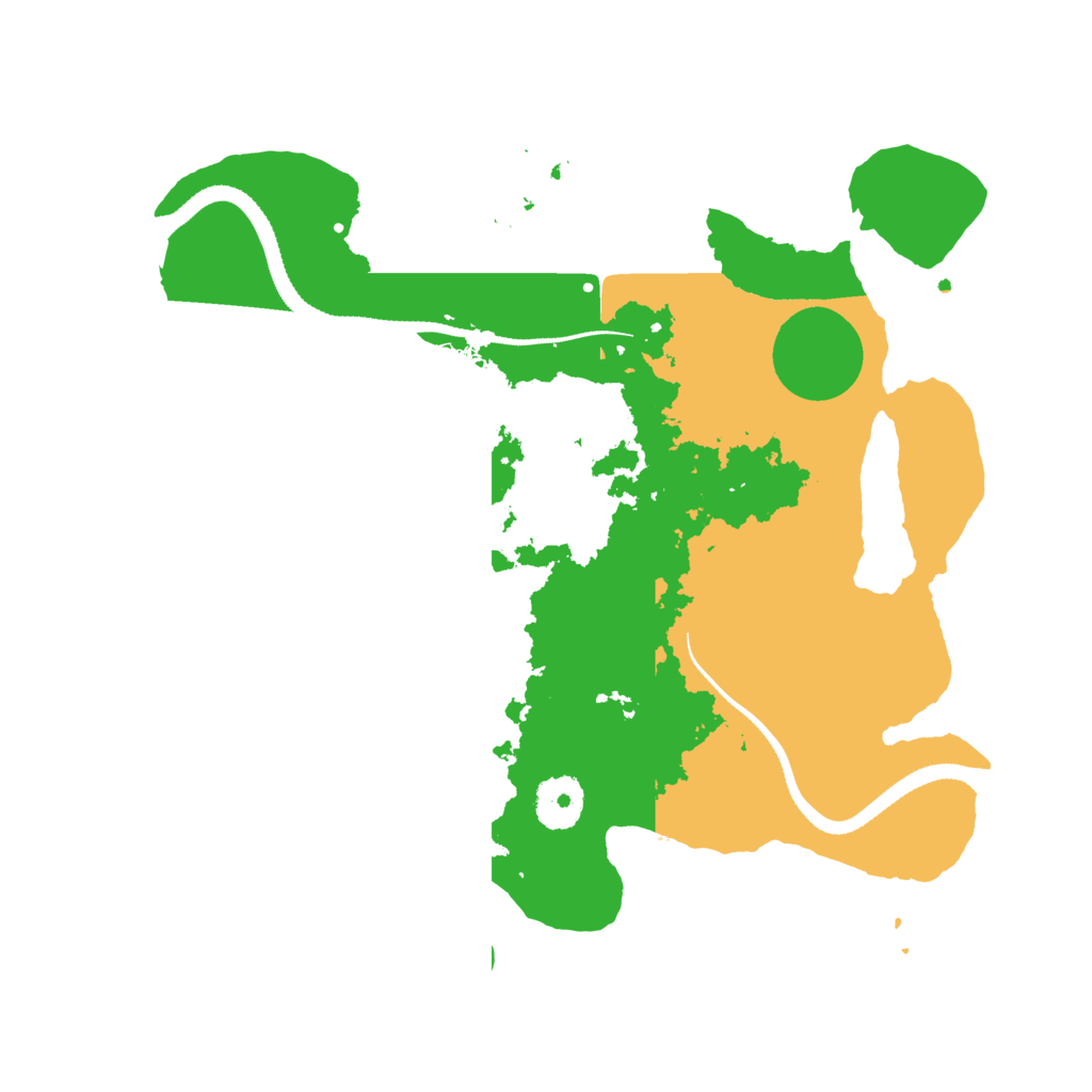 Biome Rust Map: Procedural Map, Size: 3200, Seed: 8071706