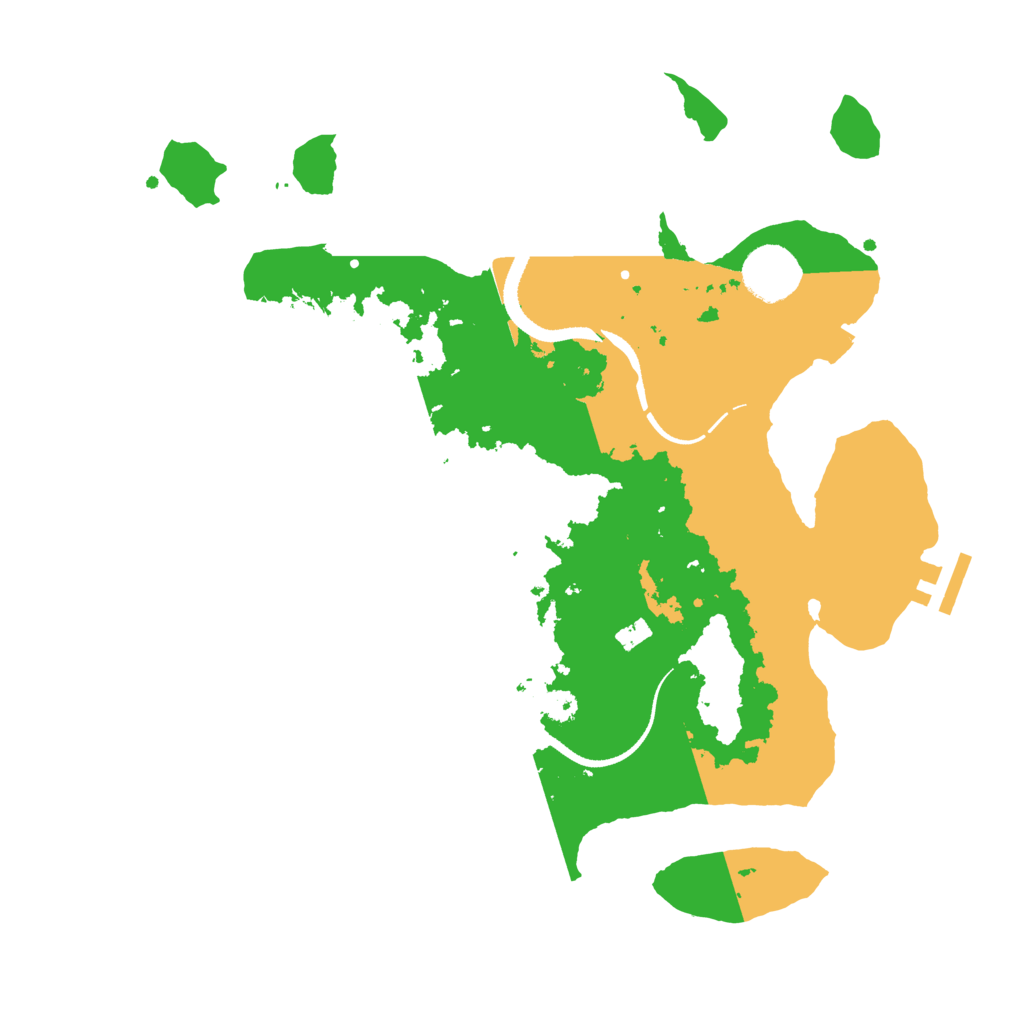 Biome Rust Map: Procedural Map, Size: 3300, Seed: 2116700310