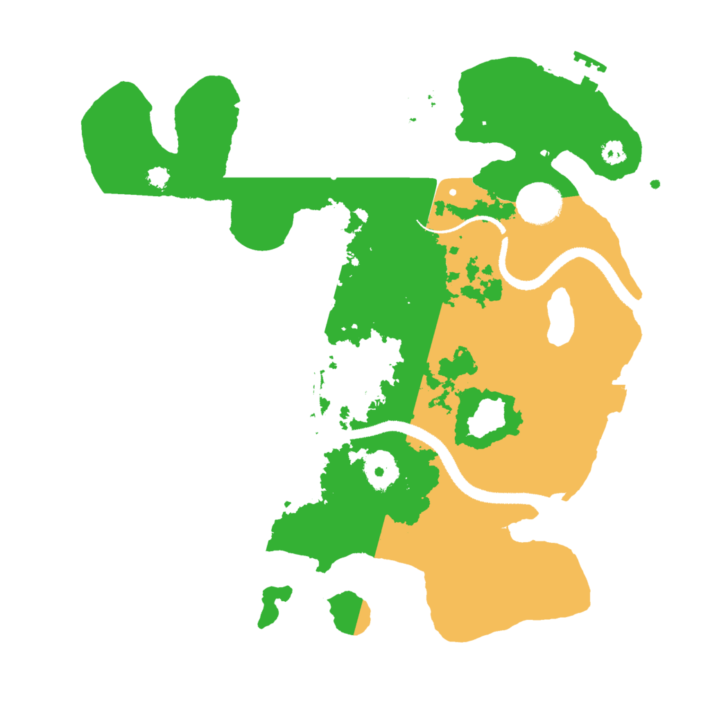 Biome Rust Map: Procedural Map, Size: 3000, Seed: 45060101