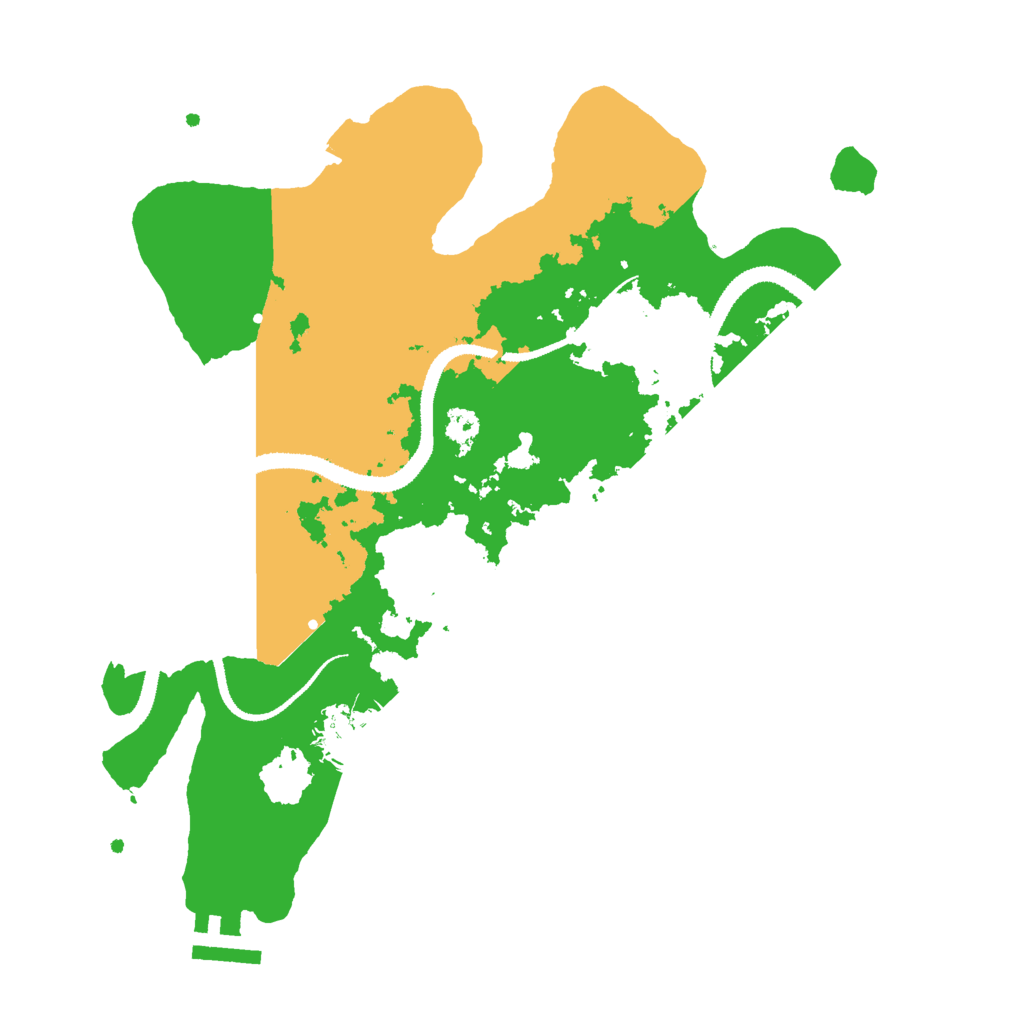 Biome Rust Map: Procedural Map, Size: 3000, Seed: 42351455