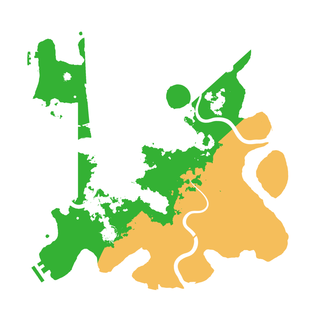 Biome Rust Map: Procedural Map, Size: 3500, Seed: 989152538