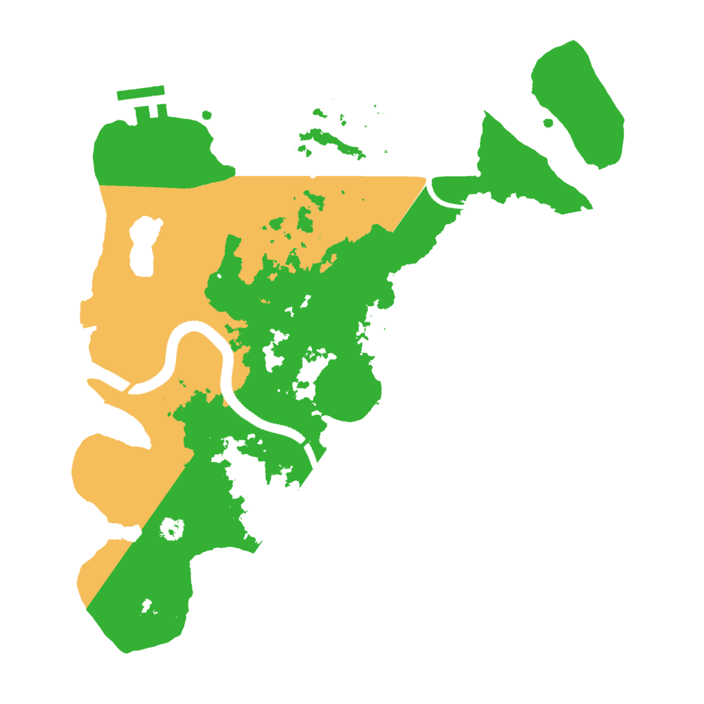 Biome Rust Map: Procedural Map, Size: 3000, Seed: 1188357218