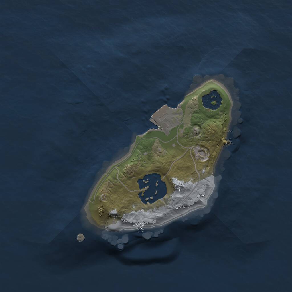 Rust Map: Procedural Map, Size: 1500, Seed: 1337133, 2 Monuments