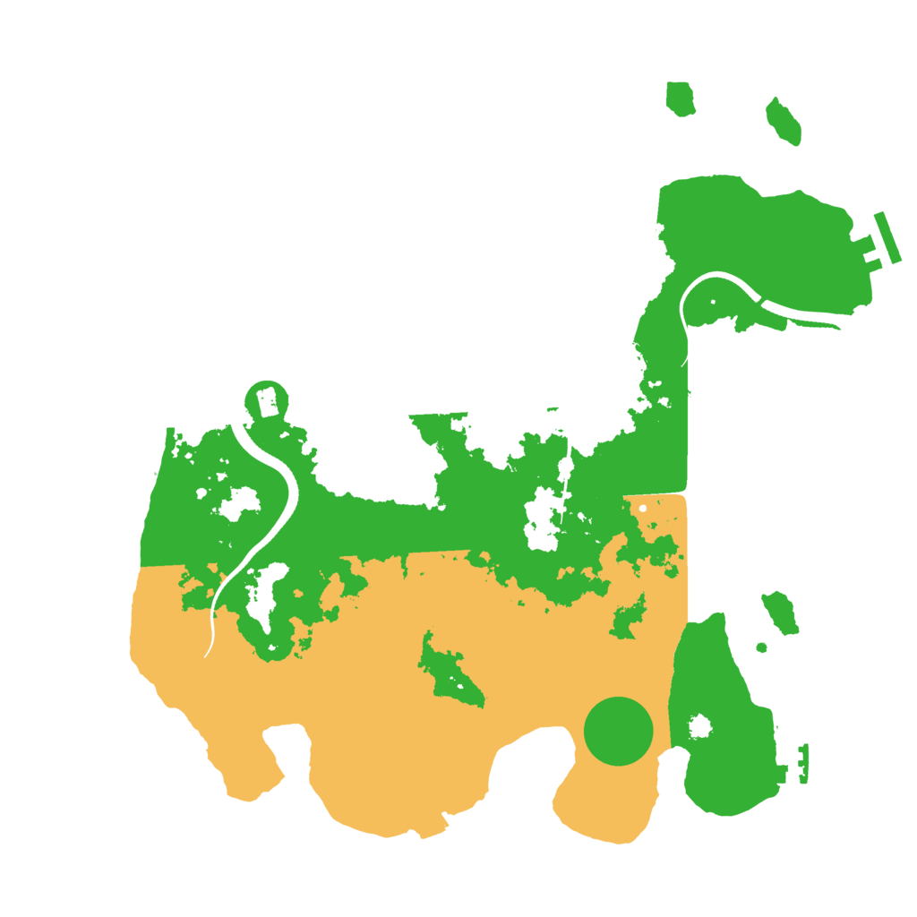 Biome Rust Map: Procedural Map, Size: 3500, Seed: 304426836