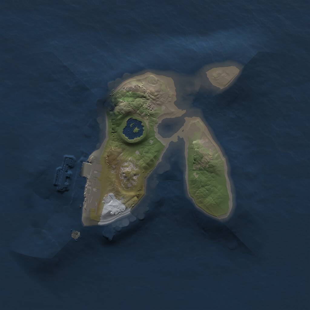 Rust Map: Procedural Map, Size: 1500, Seed: 2532452, 2 Monuments