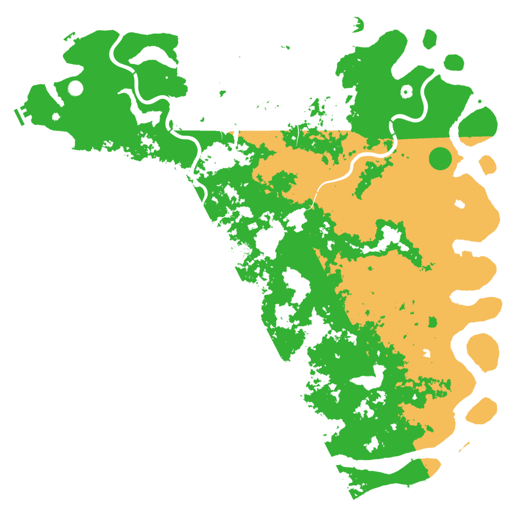 Biome Rust Map: Procedural Map, Size: 6000, Seed: 120501253