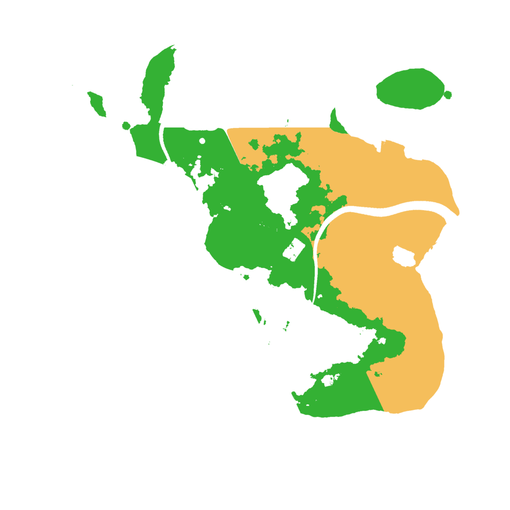 Biome Rust Map: Procedural Map, Size: 2500, Seed: 44706876