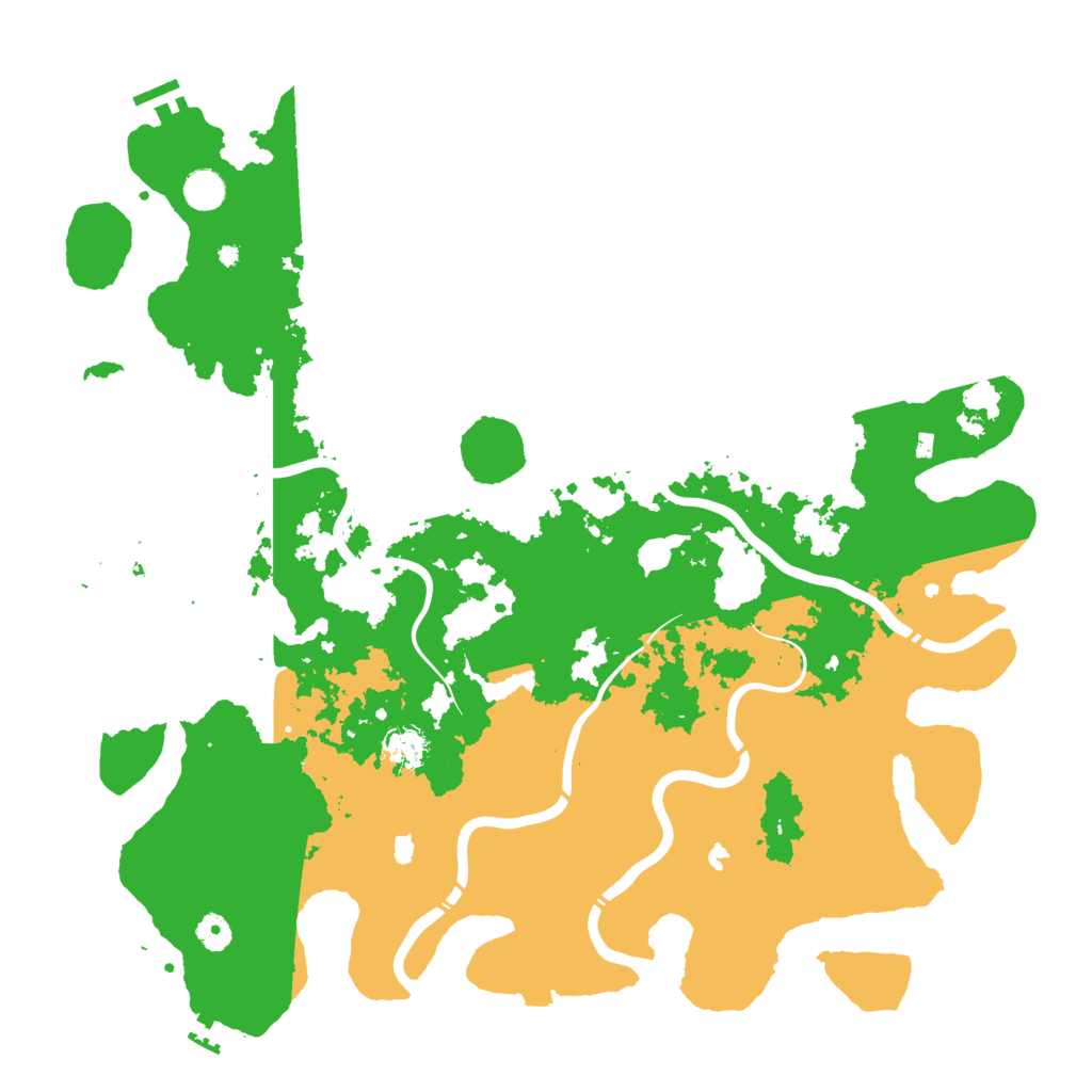 Biome Rust Map: Procedural Map, Size: 4620, Seed: 1