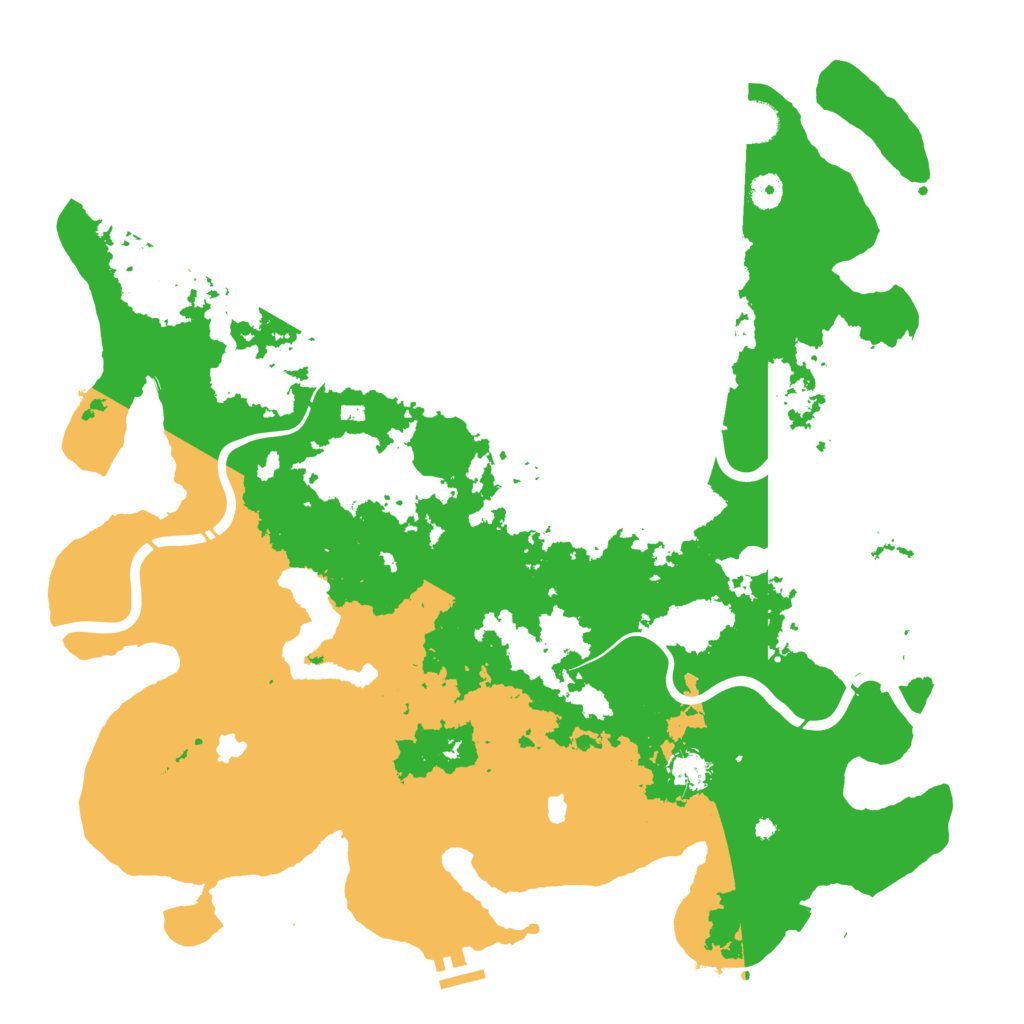Biome Rust Map: Procedural Map, Size: 4500, Seed: 1092837
