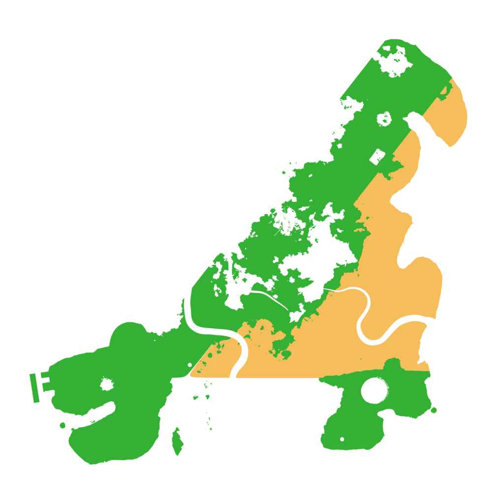 Biome Rust Map: Procedural Map, Size: 3500, Seed: 554939
