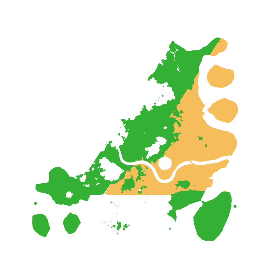 Biome Rust Map: Procedural Map, Size: 3500, Seed: 768144