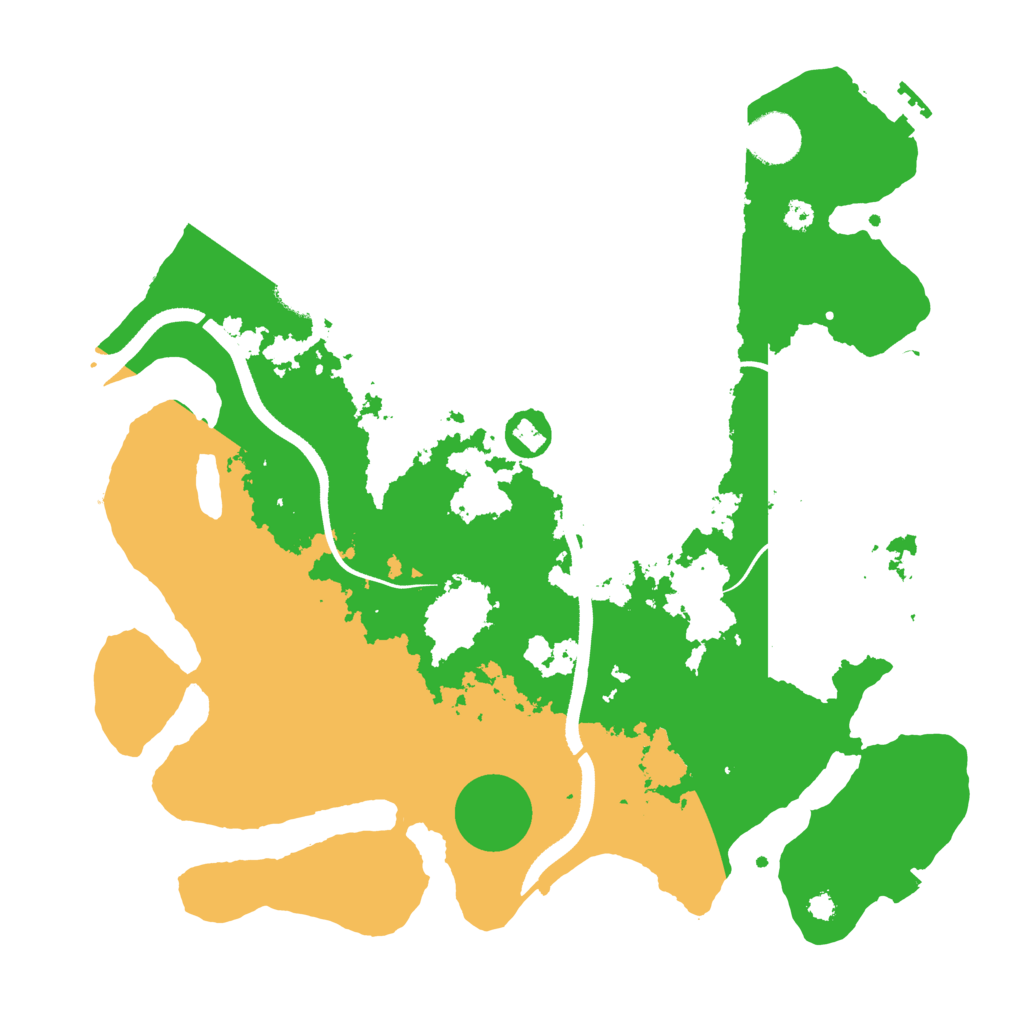 Biome Rust Map: Procedural Map, Size: 3500, Seed: 247455