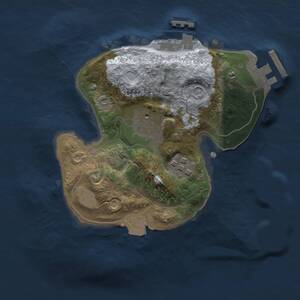 Thumbnail Rust Map: Procedural Map, Size: 2000, Seed: 133151, 9 Monuments