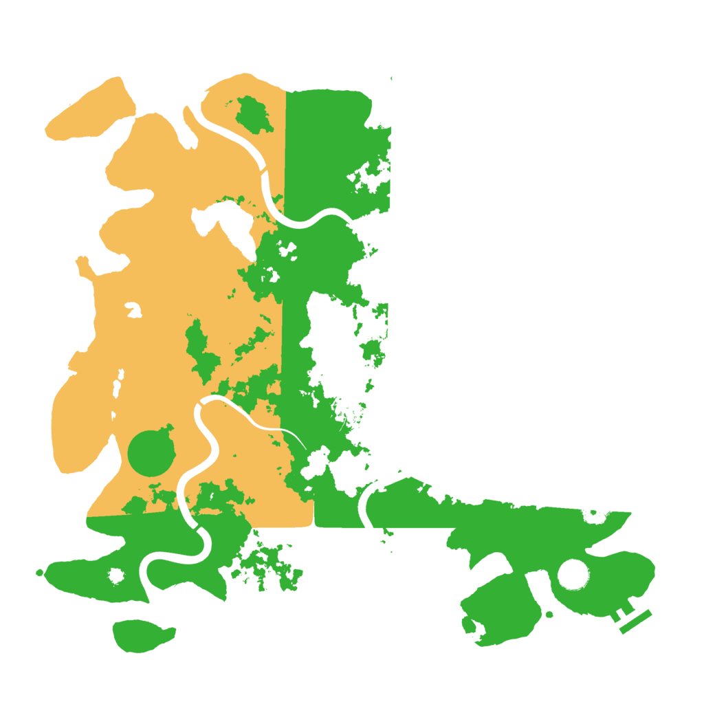 Biome Rust Map: Procedural Map, Size: 4000, Seed: 202505
