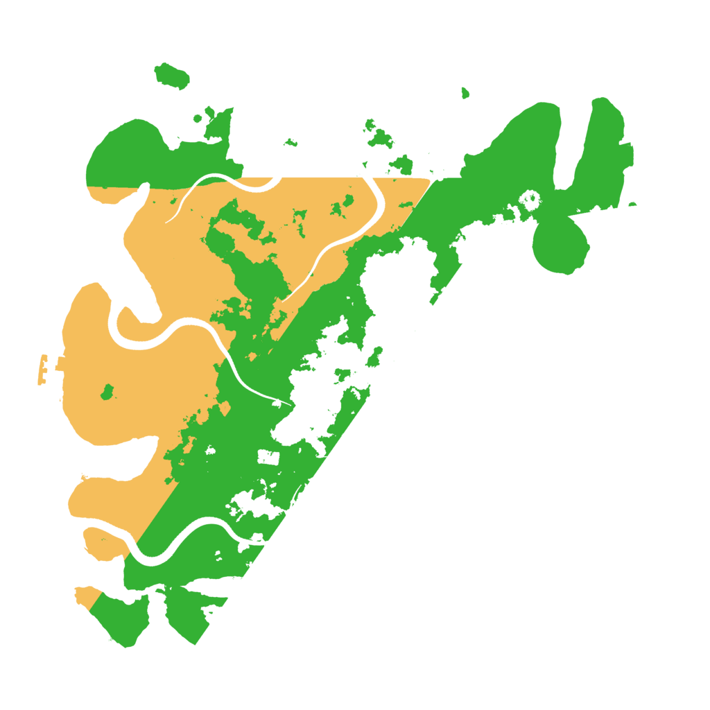 Biome Rust Map: Procedural Map, Size: 3500, Seed: 7821453