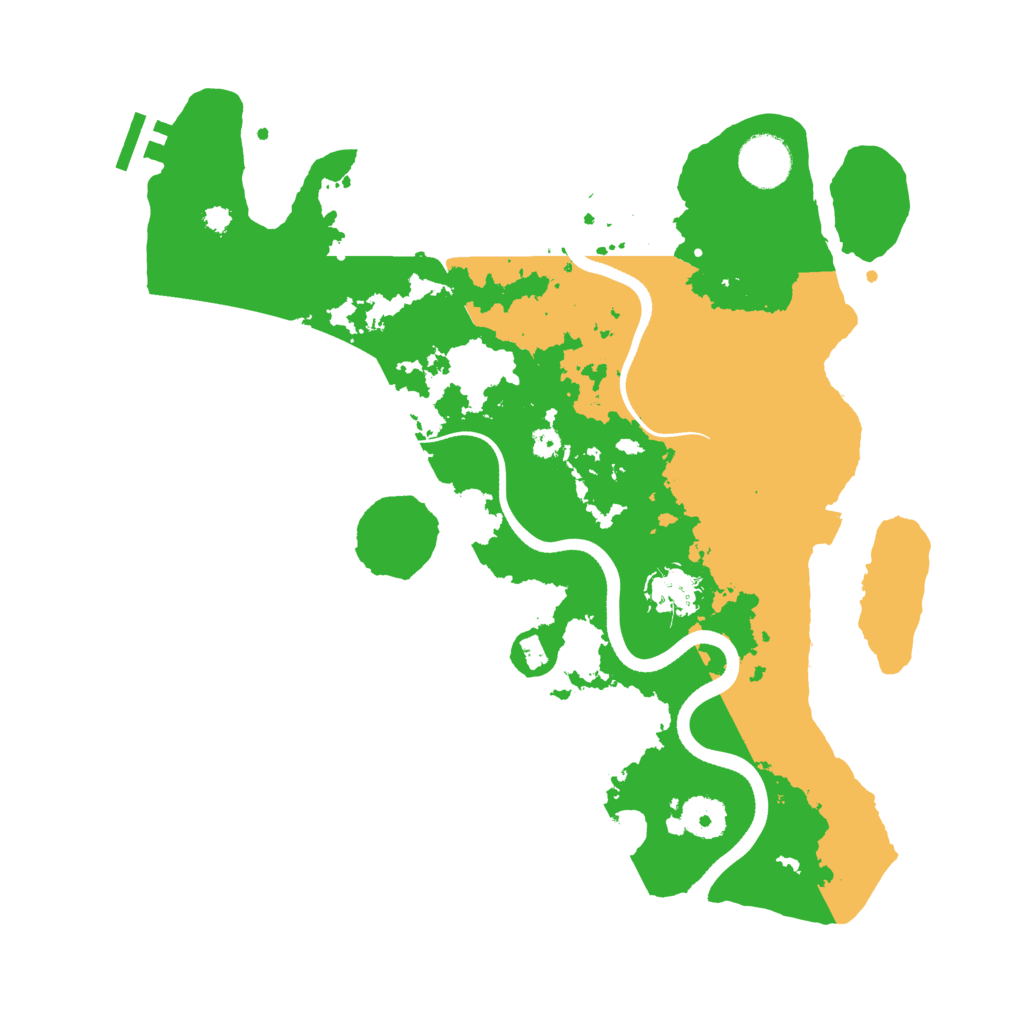 Biome Rust Map: Procedural Map, Size: 3500, Seed: 423512