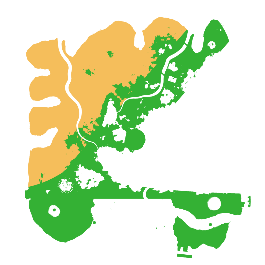 Biome Rust Map: Procedural Map, Size: 3500, Seed: 1802400632