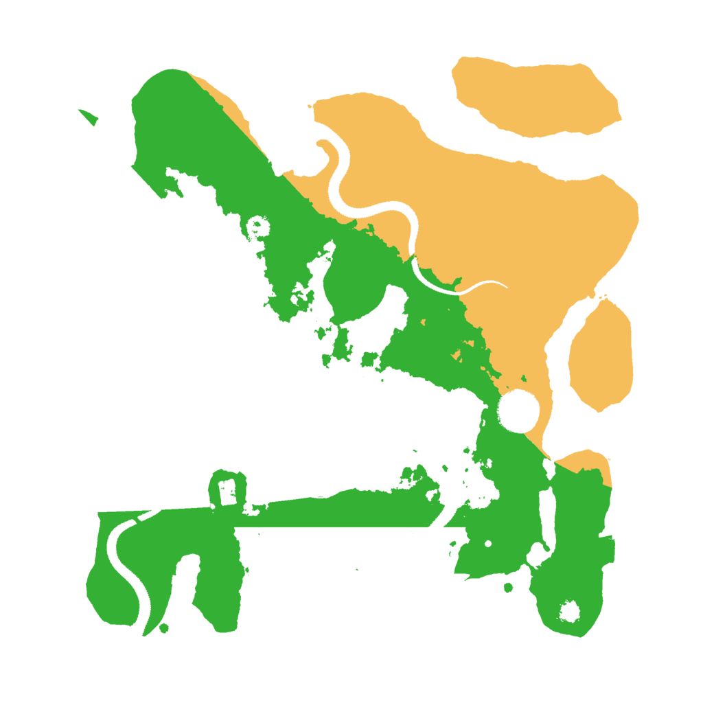 Biome Rust Map: Procedural Map, Size: 3000, Seed: 1042791909