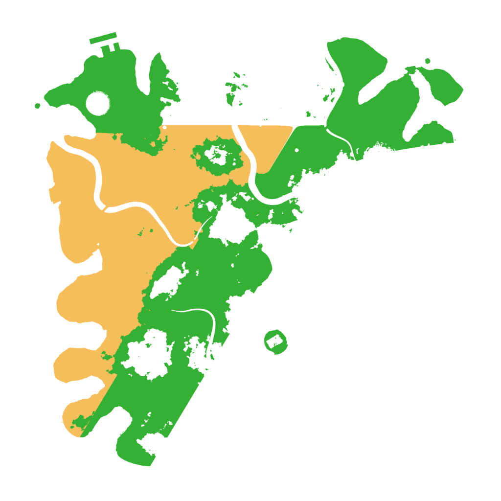 Biome Rust Map: Procedural Map, Size: 3700, Seed: 1895763164