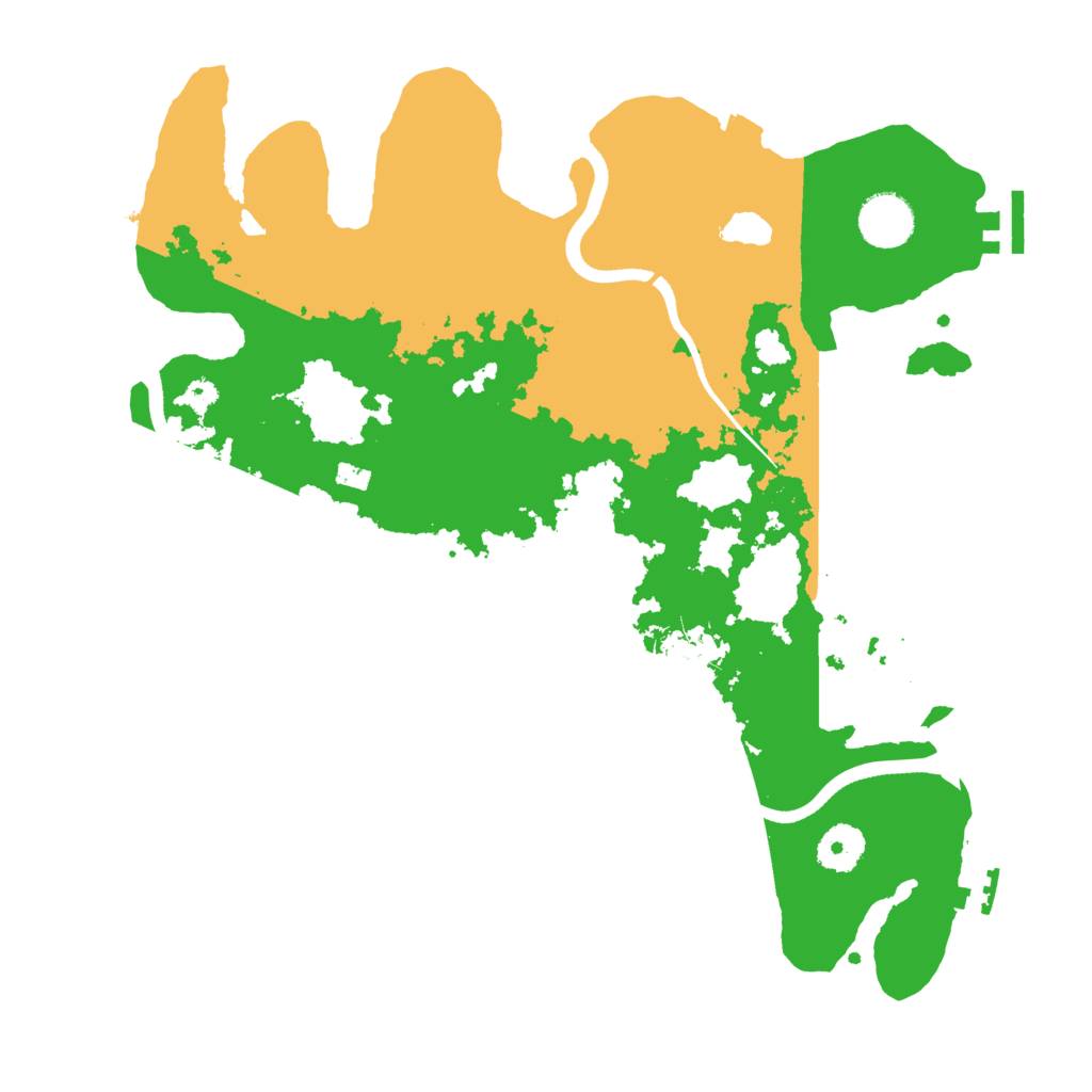 Biome Rust Map: Procedural Map, Size: 3500, Seed: 280984