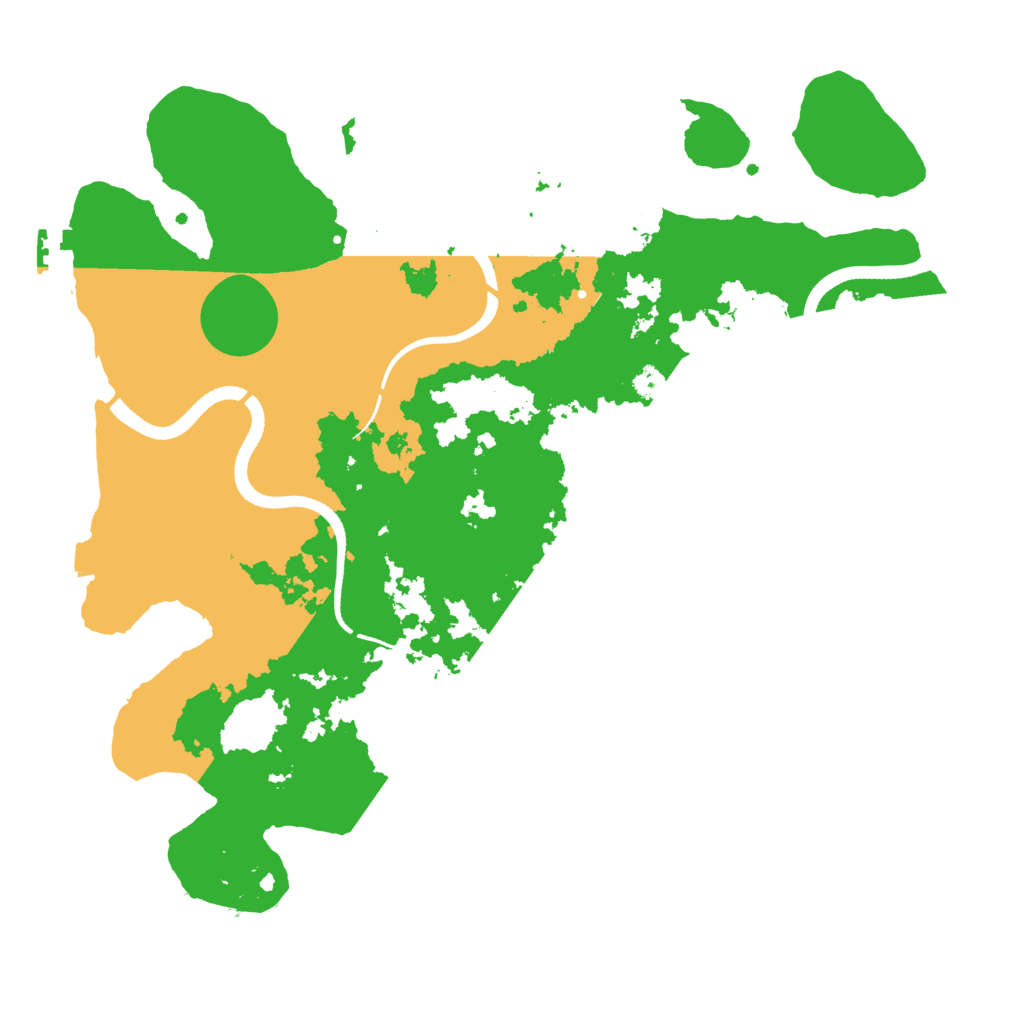 Biome Rust Map: Procedural Map, Size: 3500, Seed: 610724
