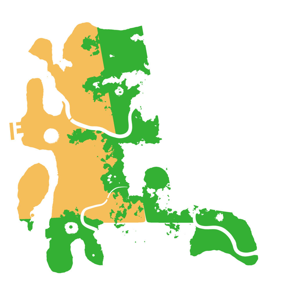 Biome Rust Map: Procedural Map, Size: 3500, Seed: 144724