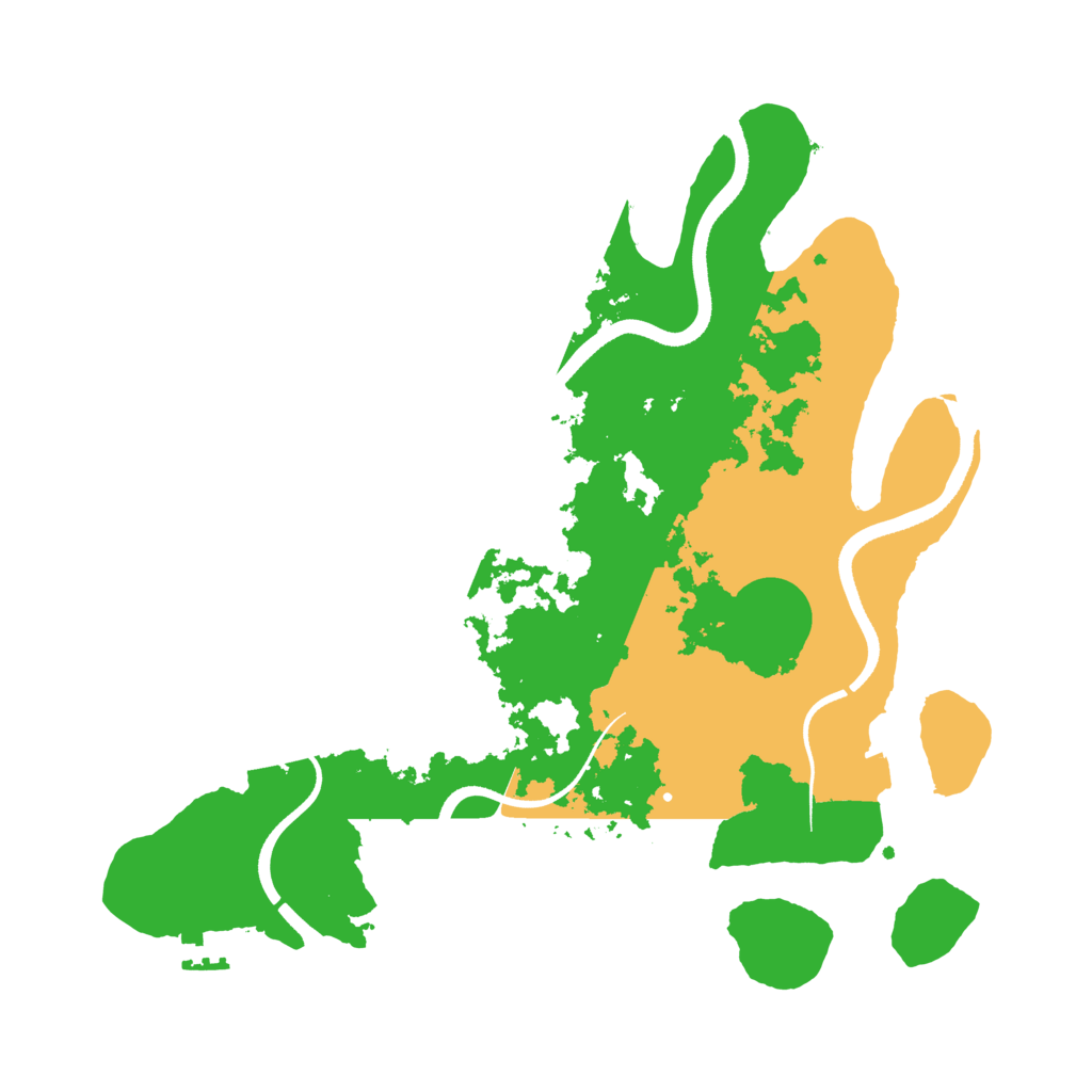 Biome Rust Map: Procedural Map, Size: 3500, Seed: 731476