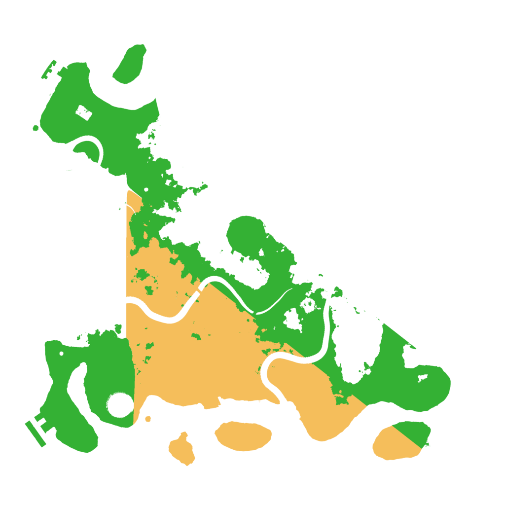 Biome Rust Map: Procedural Map, Size: 3500, Seed: 284144