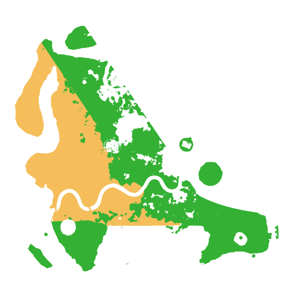 Biome Rust Map: Procedural Map, Size: 3500, Seed: 451971