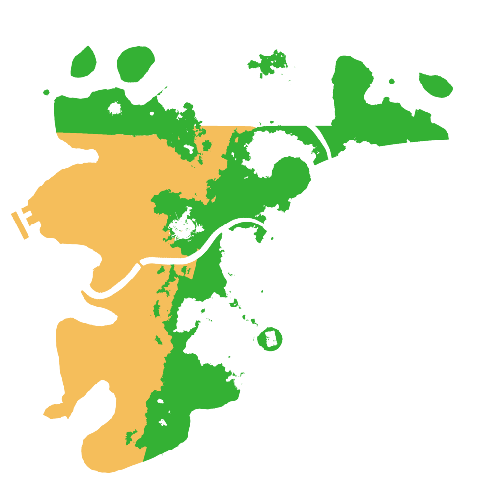Biome Rust Map: Procedural Map, Size: 3500, Seed: 300731