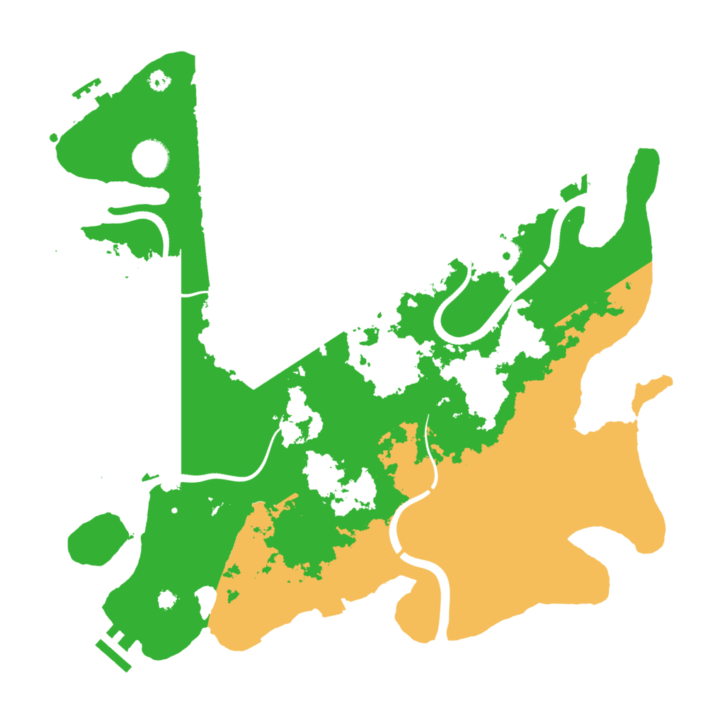 Biome Rust Map: Procedural Map, Size: 3500, Seed: 554889