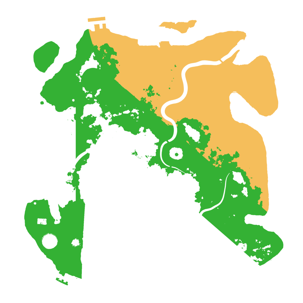 Biome Rust Map: Procedural Map, Size: 3500, Seed: 619763676