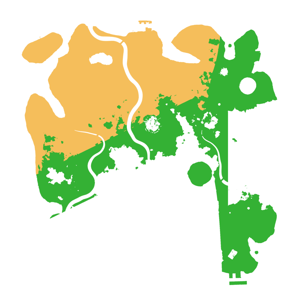 Biome Rust Map: Procedural Map, Size: 3500, Seed: 468970