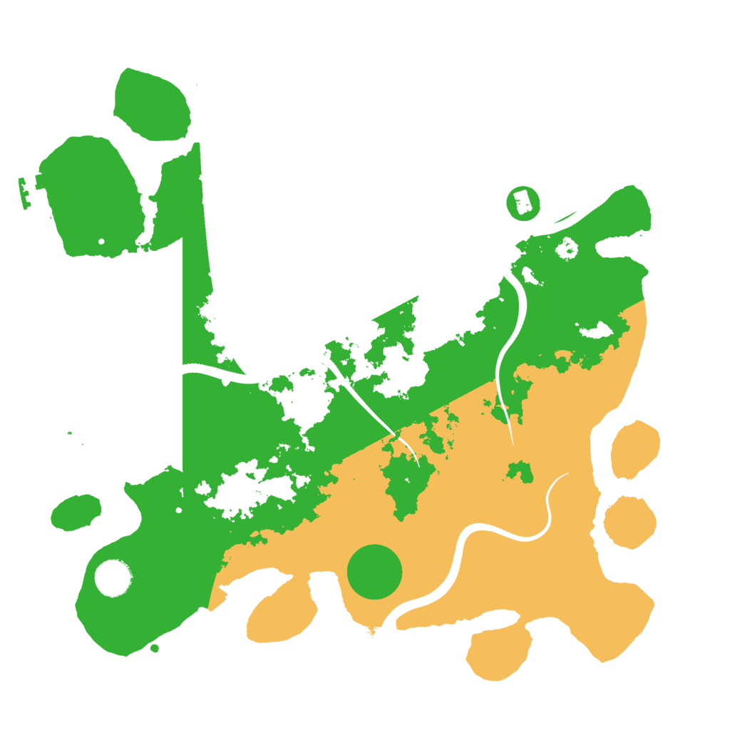 Biome Rust Map: Procedural Map, Size: 3500, Seed: 481725