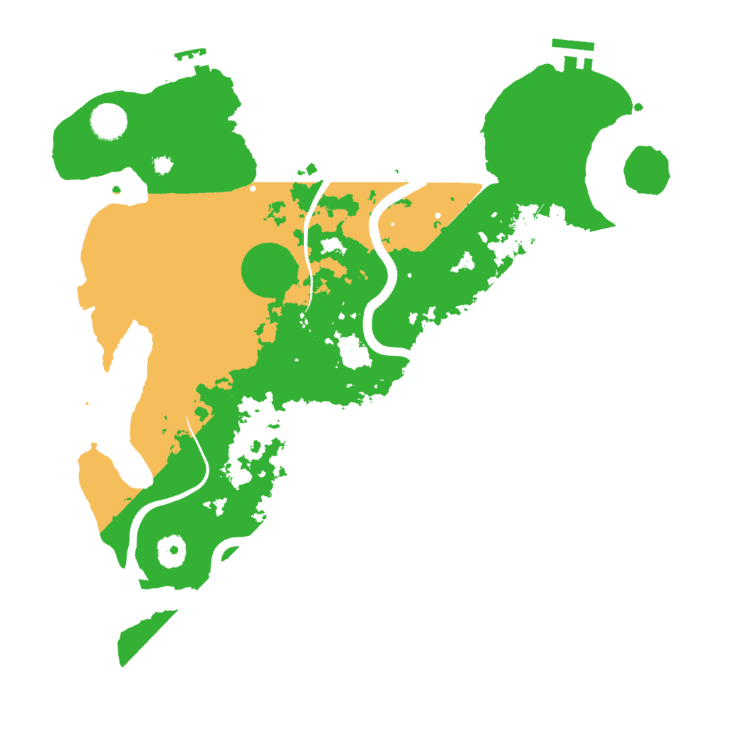 Biome Rust Map: Procedural Map, Size: 3500, Seed: 625504