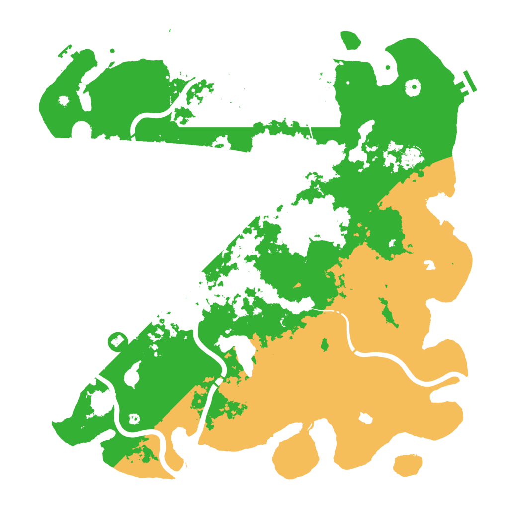 Biome Rust Map: Procedural Map, Size: 4500, Seed: 597347015