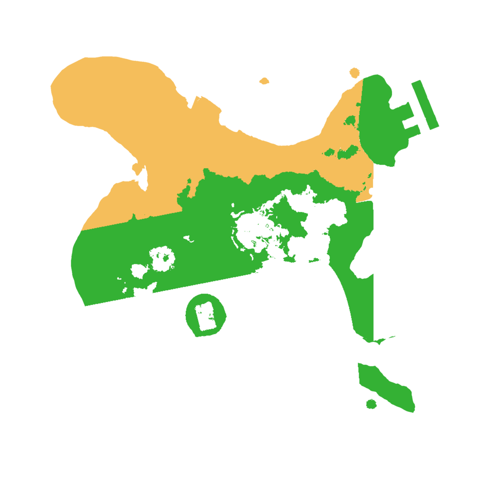 Biome Rust Map: Procedural Map, Size: 2000, Seed: 1006816394