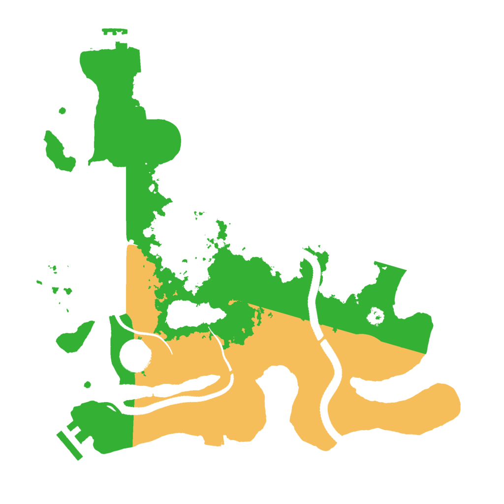 Biome Rust Map: Procedural Map, Size: 3000, Seed: 1861403904