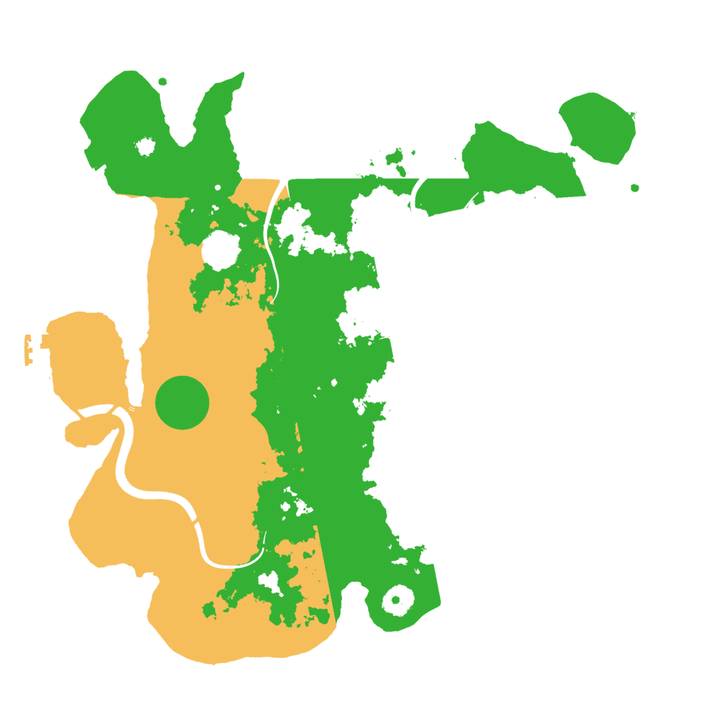 Biome Rust Map: Procedural Map, Size: 3500, Seed: 411514