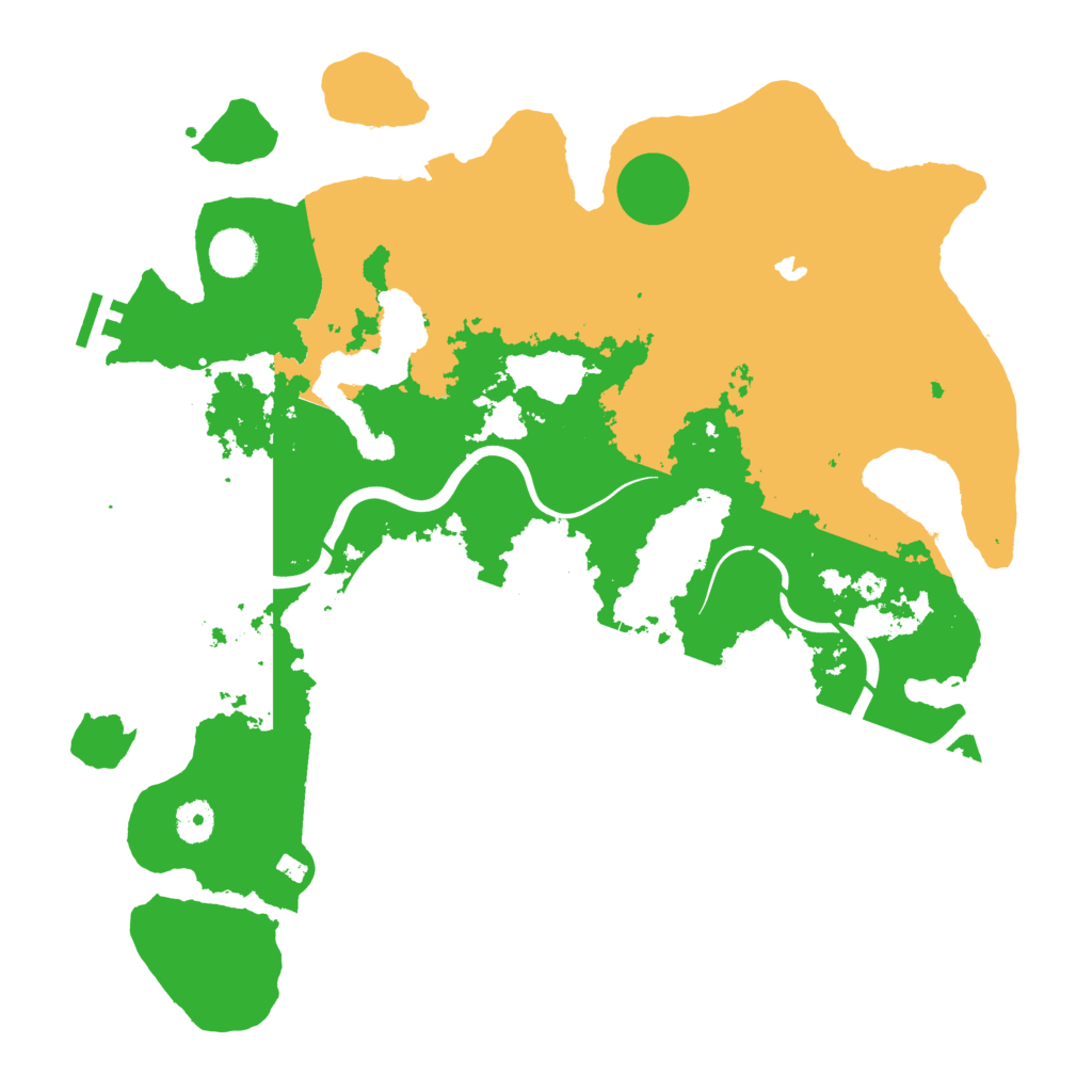 Biome Rust Map: Procedural Map, Size: 4000, Seed: 15218