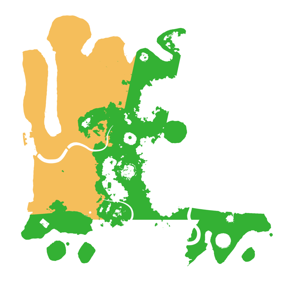 Biome Rust Map: Procedural Map, Size: 3500, Seed: 977272399
