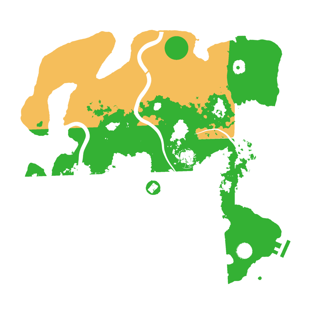 Biome Rust Map: Procedural Map, Size: 3500, Seed: 1331307278