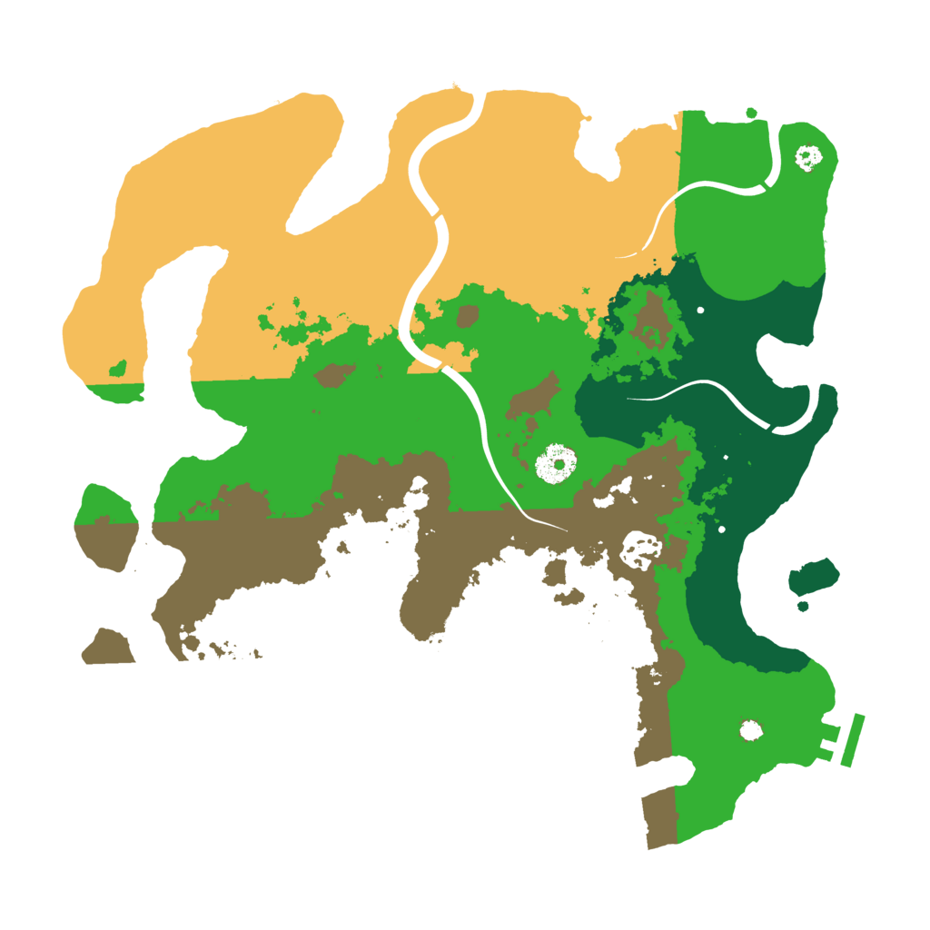 Biome Rust Map: Procedural Map, Size: 3500, Seed: 1331307278