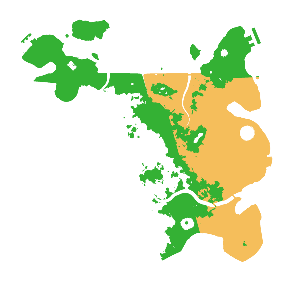 Biome Rust Map: Procedural Map, Size: 3500, Seed: 11099