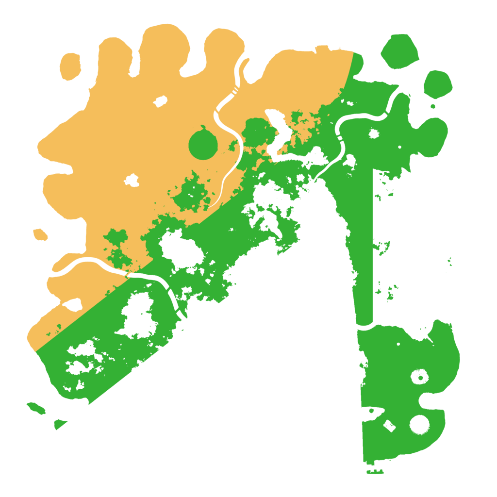 Biome Rust Map: Procedural Map, Size: 4500, Seed: 79887251
