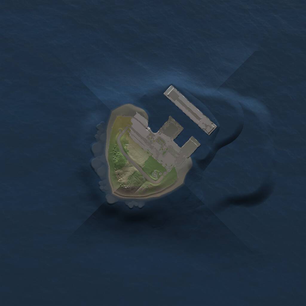Rust Map: Procedural Map, Size: 1000, Seed: 2883517, 2 Monuments