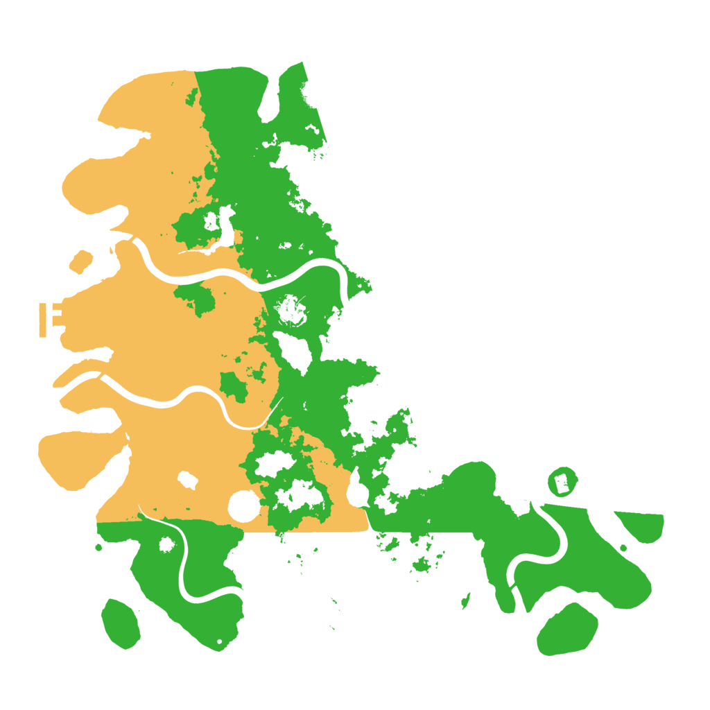 Biome Rust Map: Procedural Map, Size: 4200, Seed: 1001852374