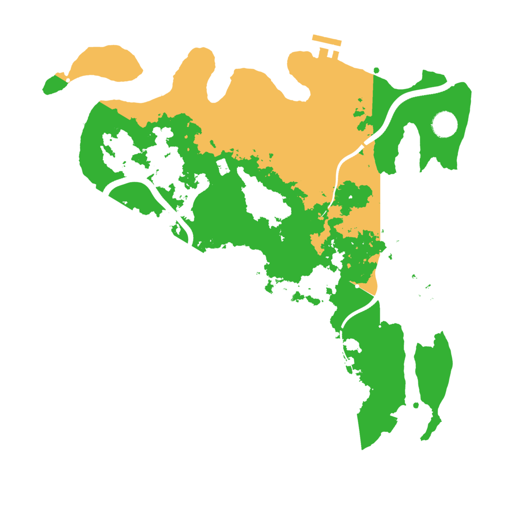 Biome Rust Map: Procedural Map, Size: 3500, Seed: 651528690