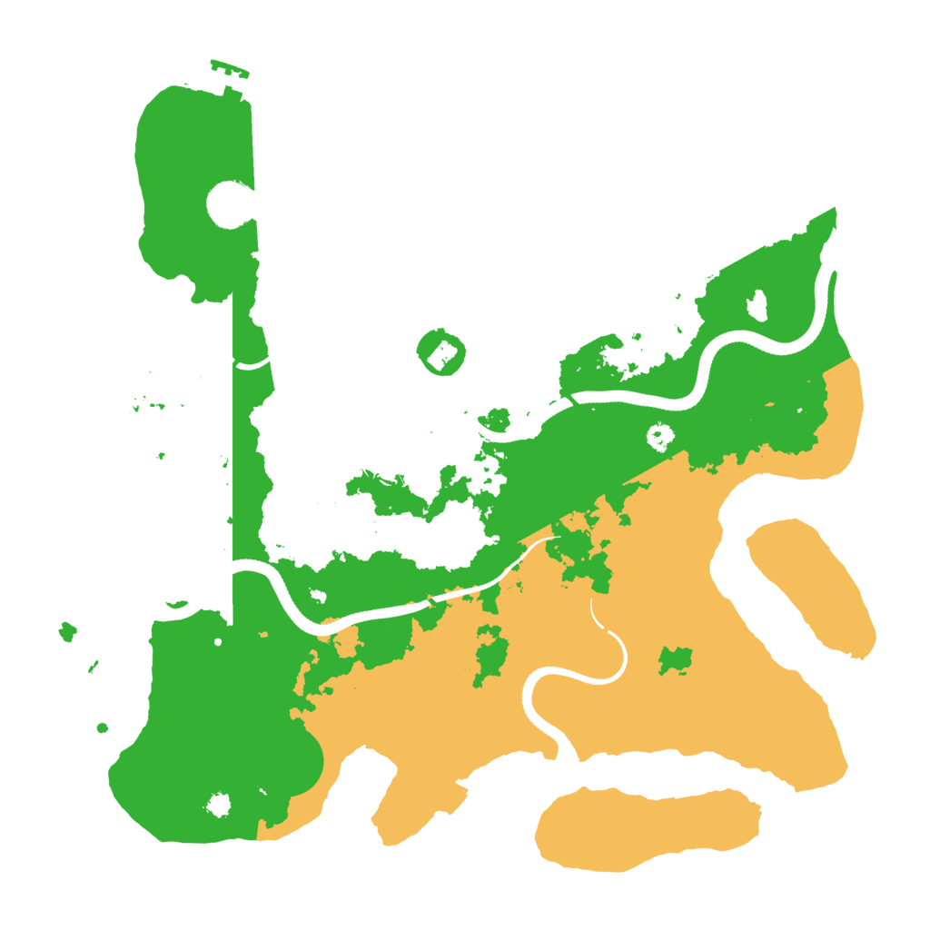 Biome Rust Map: Procedural Map, Size: 3500, Seed: 82967941